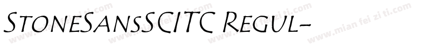 StoneSansSCITC Regul字体转换